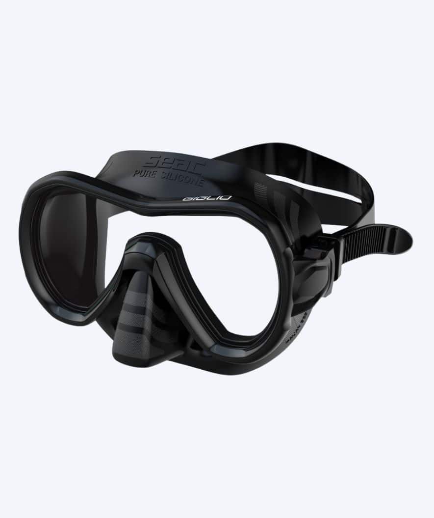 SEAC diving mask for adults - Giglio - Black