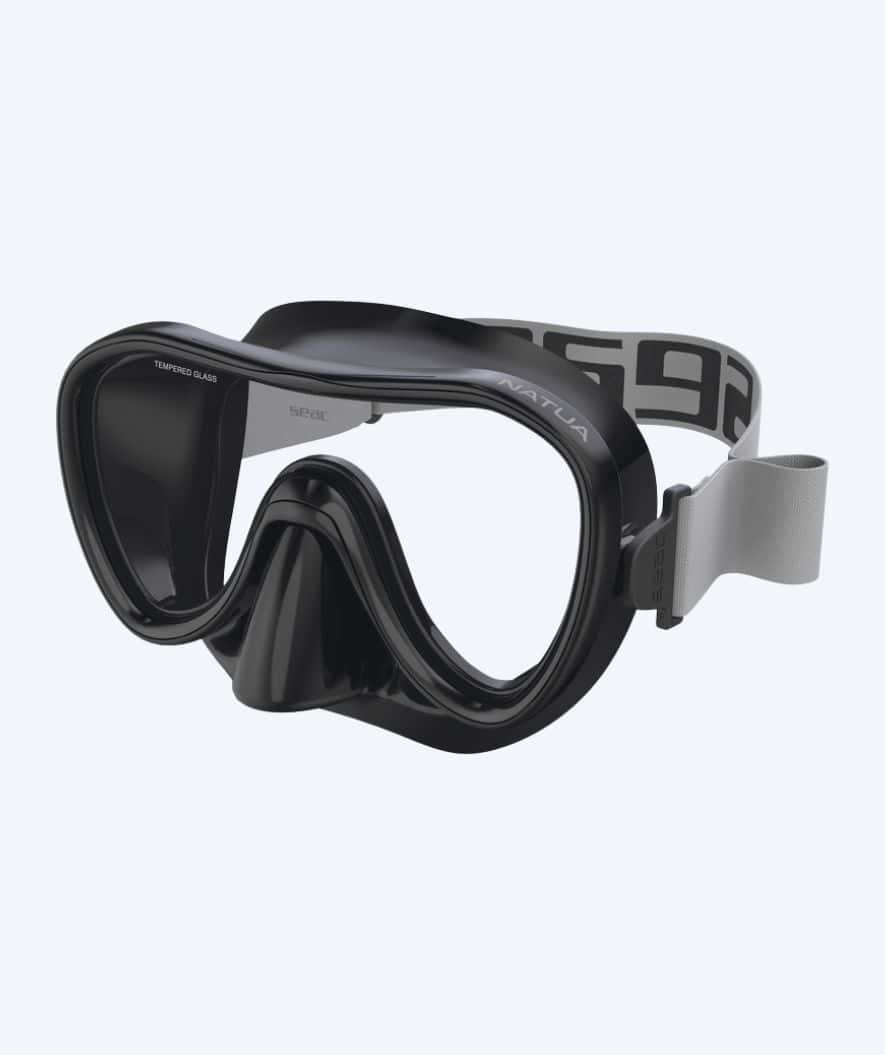 SEAC diving mask for adults - Natua - Black