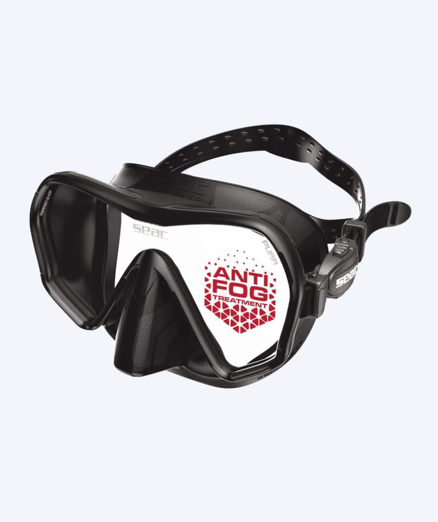 SEAC diving mask for adults - Pura - Black