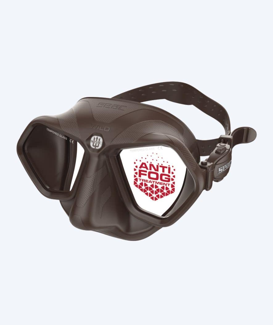 SEAC diving mask for adults - Wild - Brown