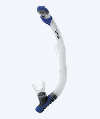 SEAC full-dry snorkel for adults - Reverse - White/dark blue