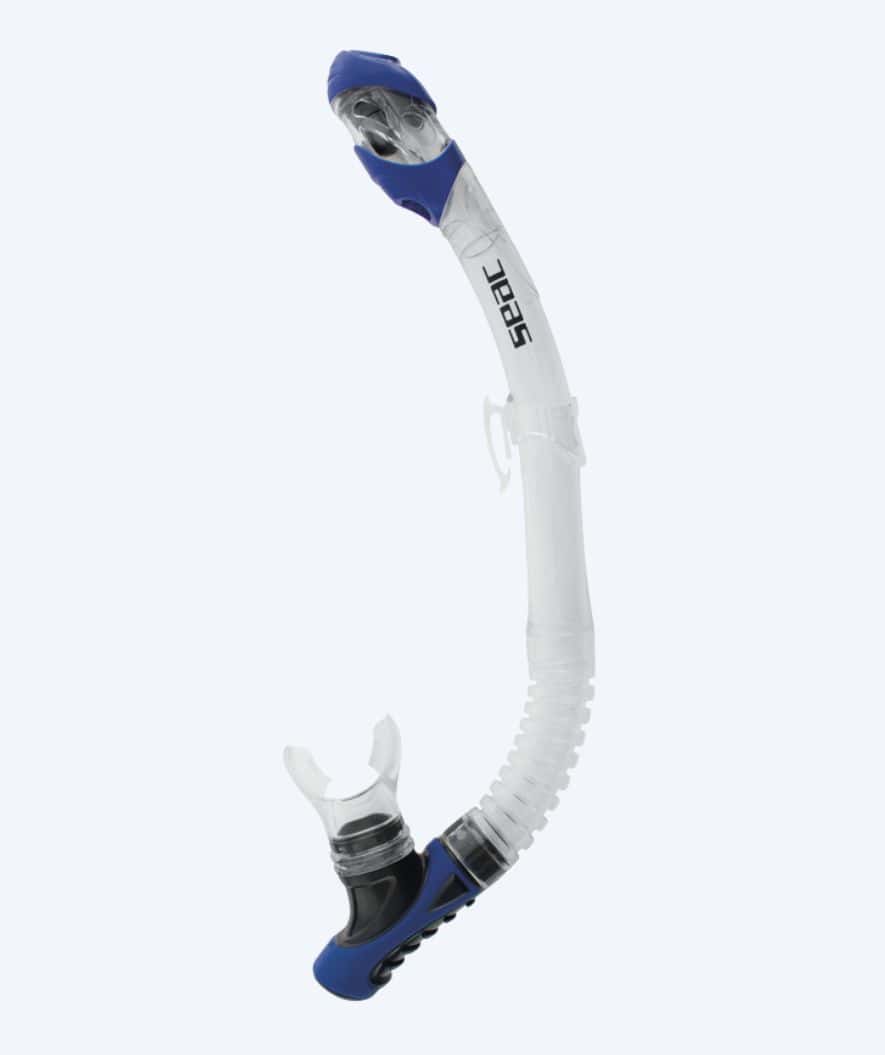 SEAC full-dry snorkel for adults - Reverse - White/dark blue