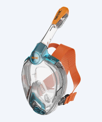 SEAC full face diving mask for kids - Libera Junior - Orange/blue