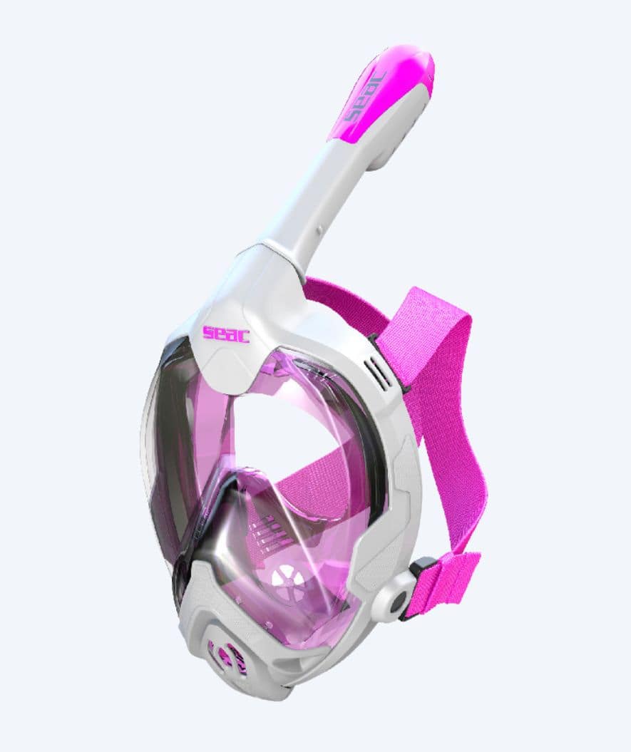 SEAC full face diving mask for kids - Magica XS/S - Pink/white