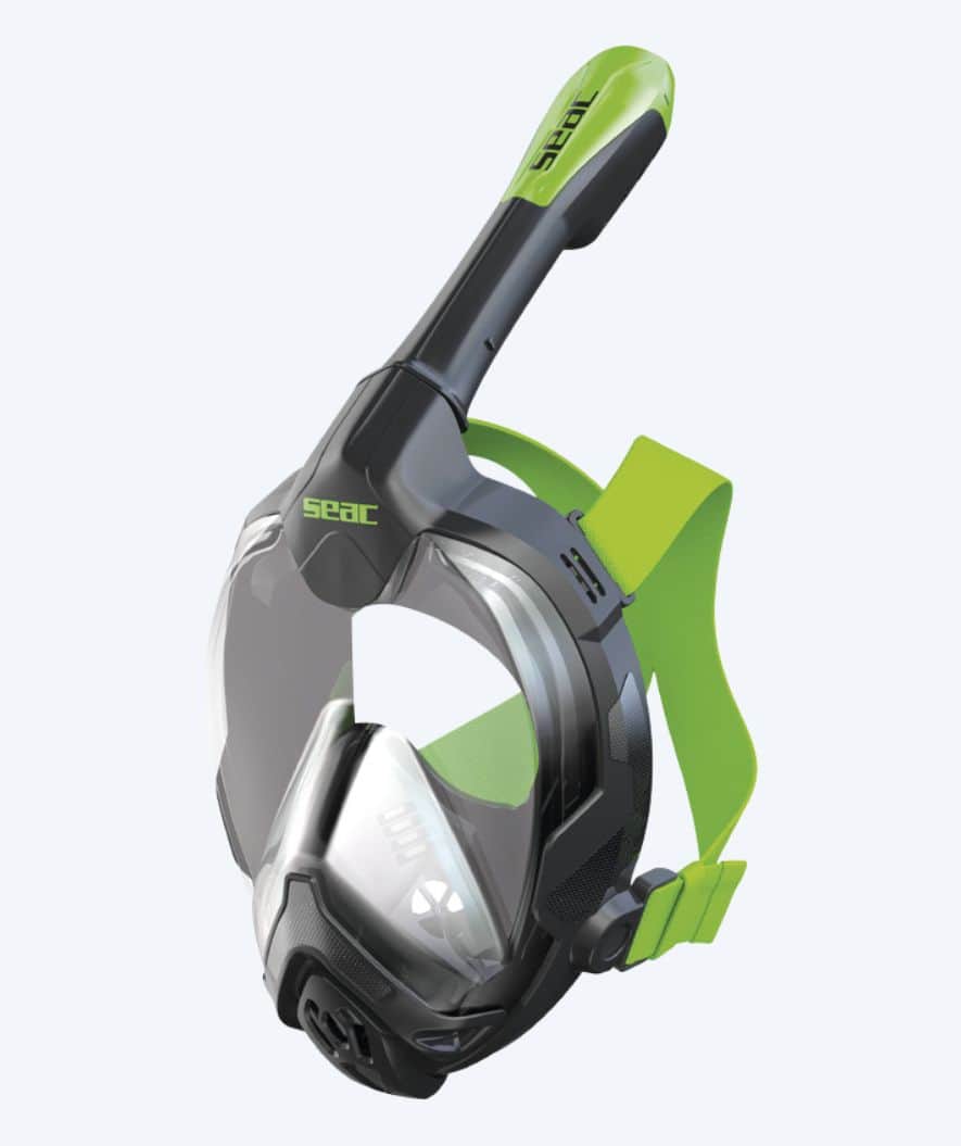 SEAC full face diving mask for adults - Libera L/XL - Green/black