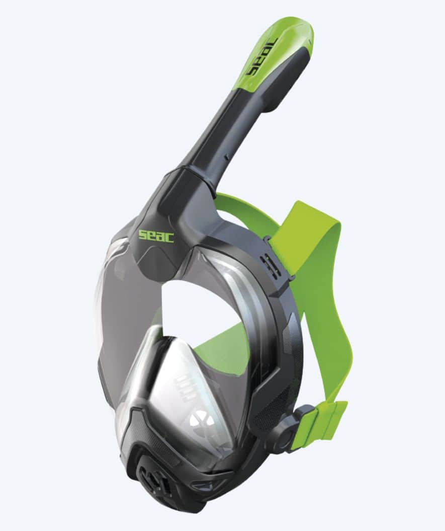 SEAC full face diving mask for adults - Libera S/M - Green/black
