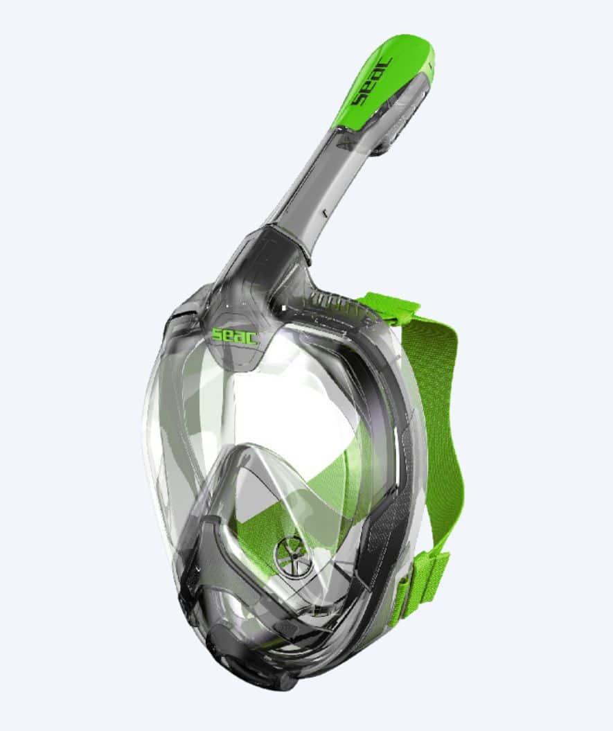 SEAC full face diving mask for adults - Magica L/XL - Green/grey
