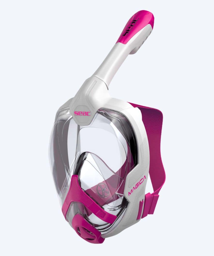 SEAC full face diving mask for adults - Magica S/M - Pink/white