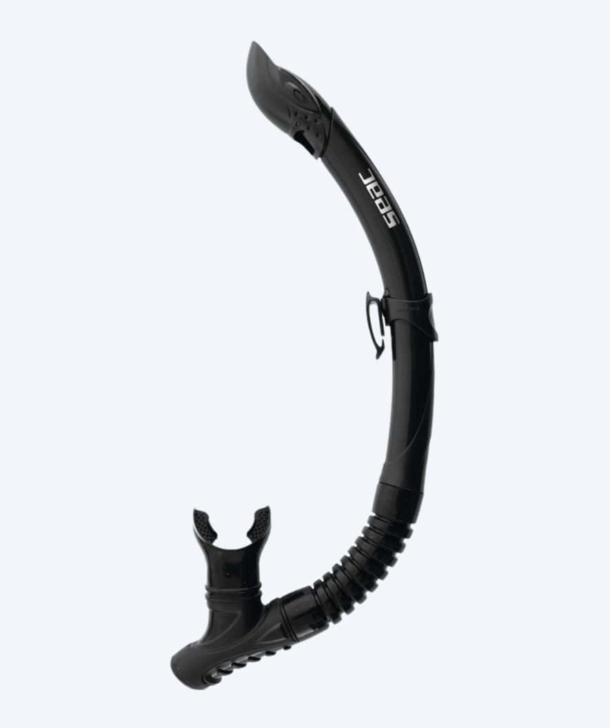 SEAC semi-dry snorkel for adults - Reverse - Black