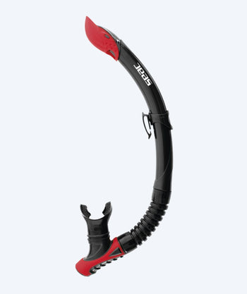 SEAC semi-dry snorkel for adults - Reverse - Black/red