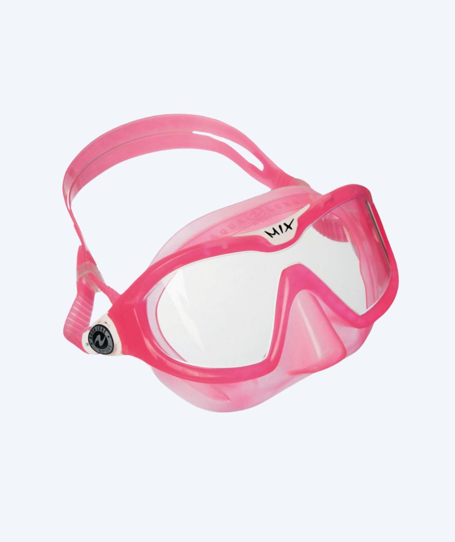 Aqualung diving mask for kids (4-12 years) - Mix Junior - Light pink