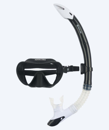 Aqualung Combo snorkel set for adults - Nabul - Black/white