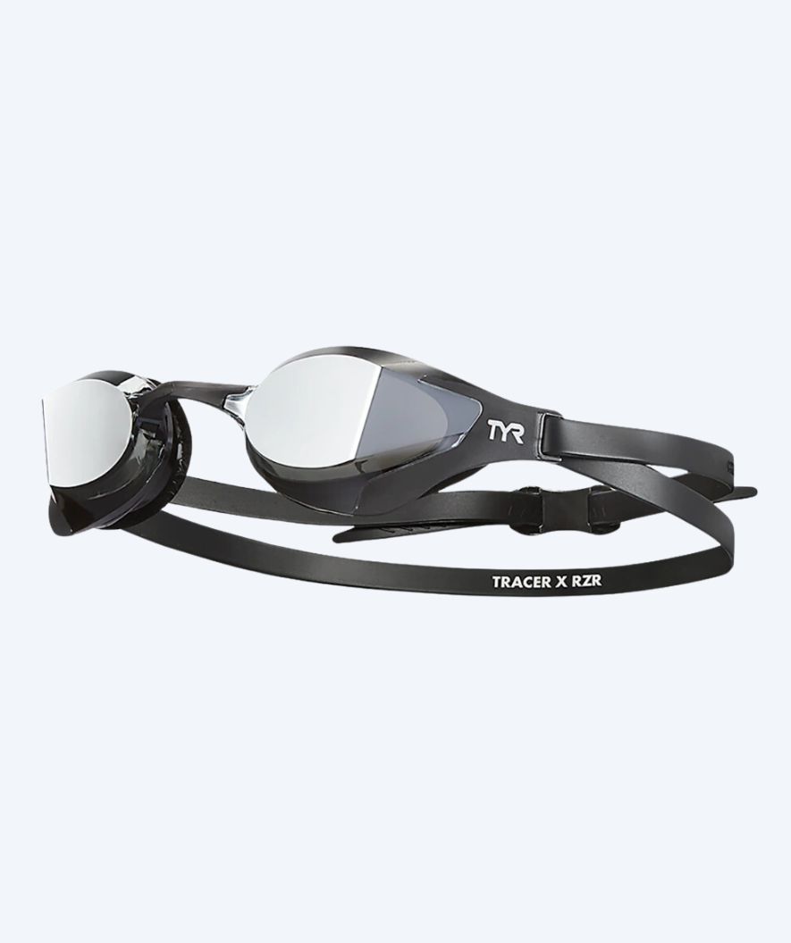 TYR swimming goggles - Tracer-X Racing RZR Mirrored - Black/silver