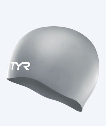 TYR swim cap - Silicone - Silver