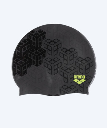 Arena swim cap - Kikko Camo Print 2 - Dark gray/black