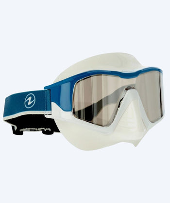 Aqualung diving mask for adults - Vita - Dark blue/white (Mirror lens)