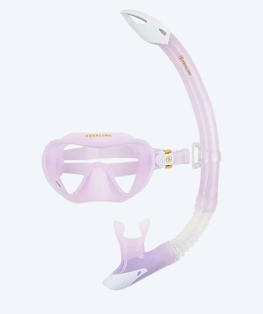 Aqualung Combo snorkel set for adults - Nabul - Purple/white