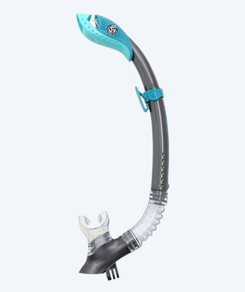 Aqualung semi-dry snorkel for adults - FXS GO - Grey/light blue