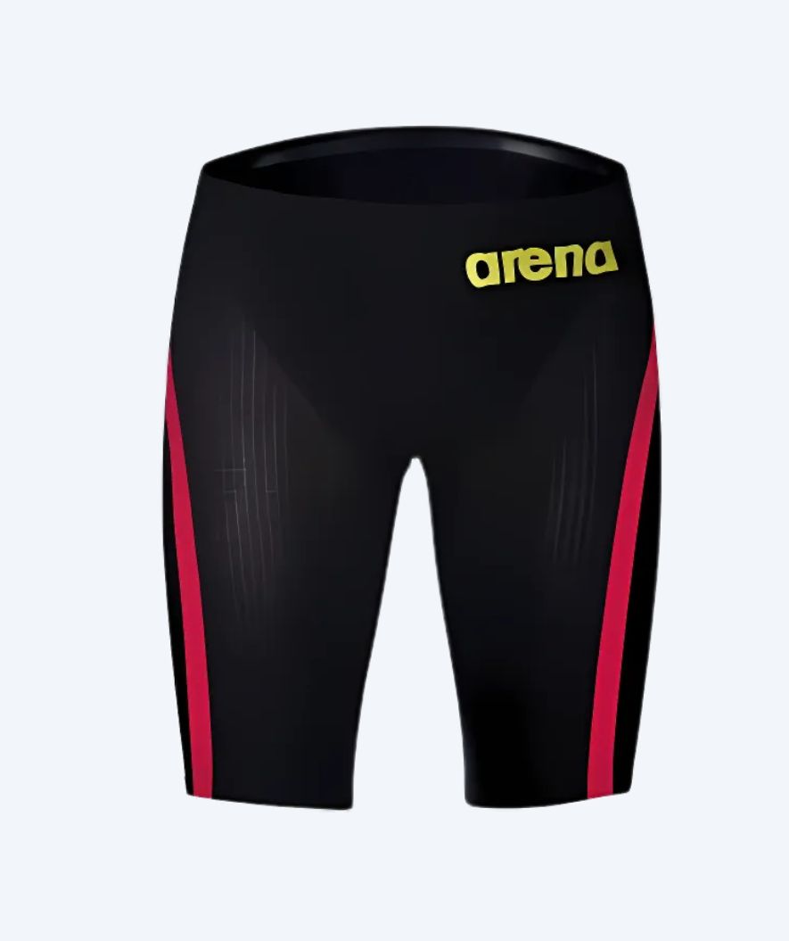 Arena competition swim trunks for men - Carbon Flex VX - Black/red