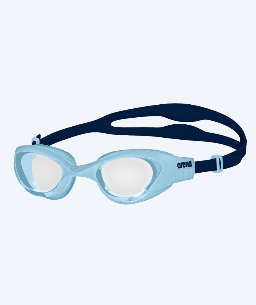 Arena swim goggles for kids (6-12) - The One - Light blue/clear