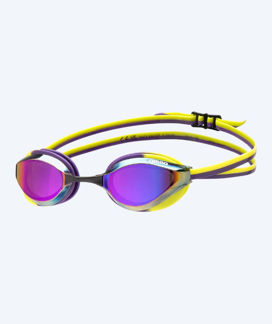 Arena Elite swim goggles - Python - Yellow/Purple (Mirror lens)