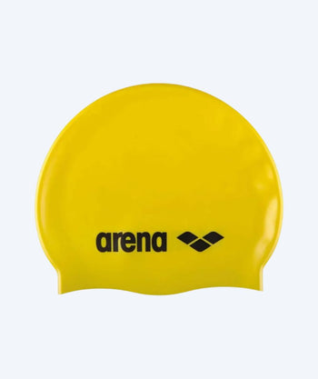 Arena swimming cap for junior (6-12) - Classic Silicone - Yellow/black