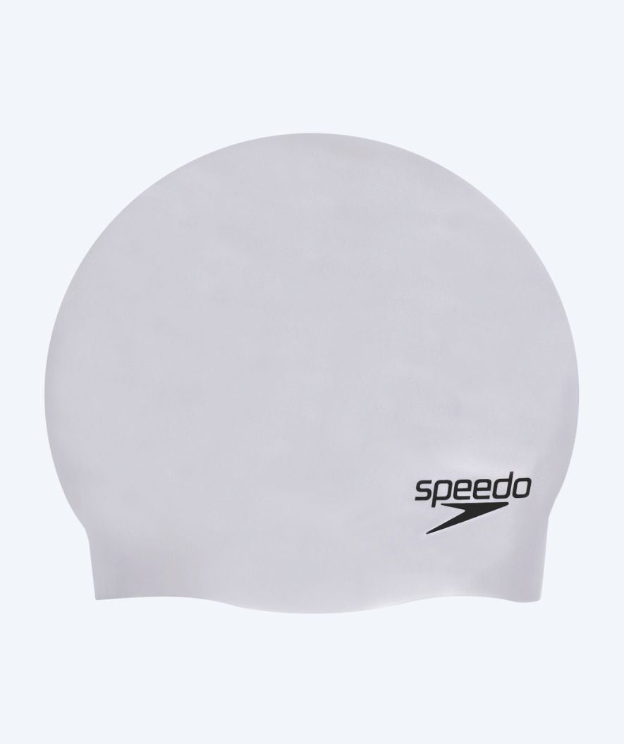 Speedo swimming cap - Plain Moulded - Silver