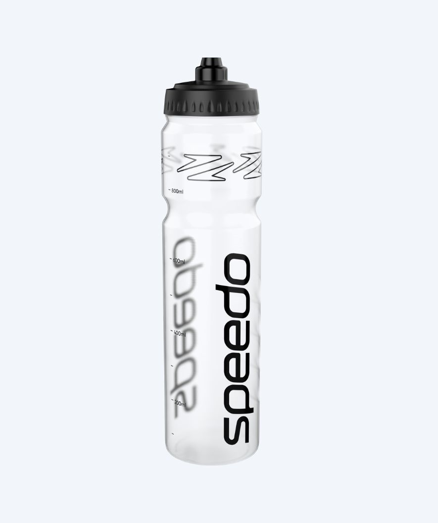 Speedo water bottle - 1LTR - Clear/black