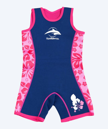 Konfidence wetsuit for children - Warma - Dark blue/pink
