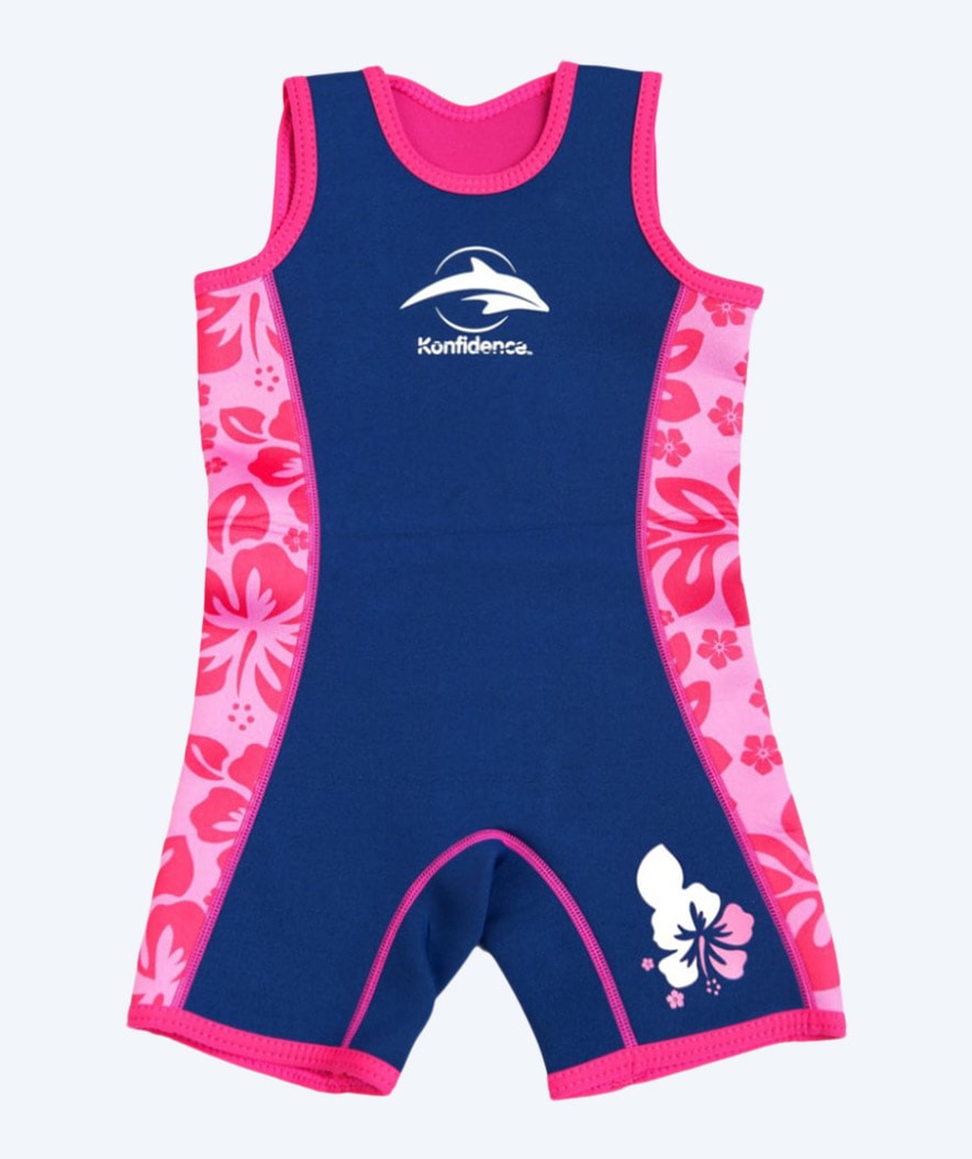 Konfidence wetsuit for kids - Warma - Dark blue/pink