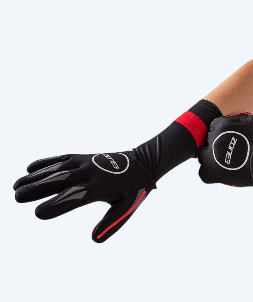 ZONE3 neoprene gloves - Neoprene (2mm) - Black/red