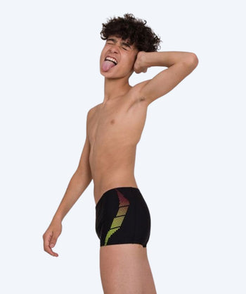 Speedo trunks for boys - Placement Panel - Black/yellow