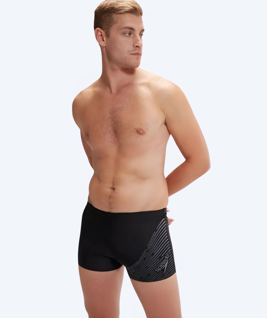 Speedo aquashorts for men - Medley Logo - Black/Grey