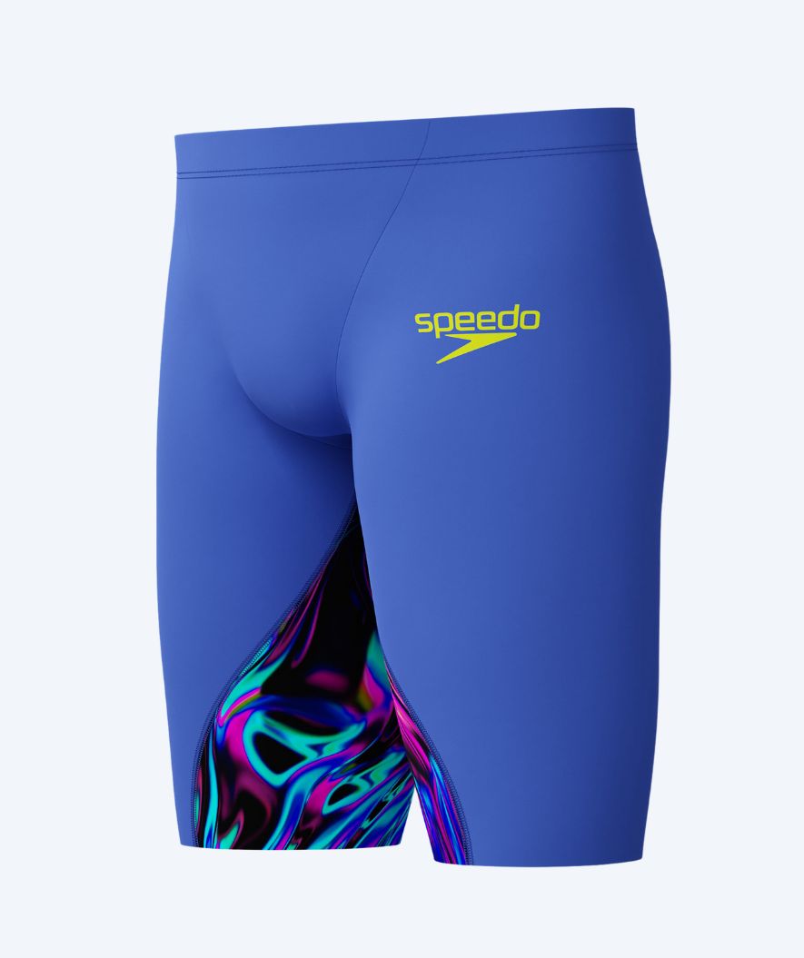 Speedo competition swim trunks for boys - LZR Ignite - Blue/Multi