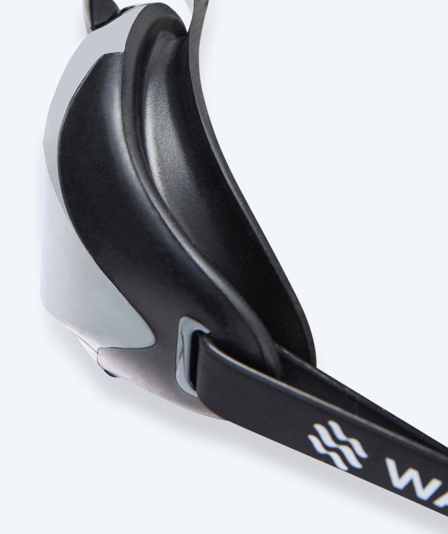 Watery Elite swimming goggles - Poseidon Ultra Mirror - Black/silver