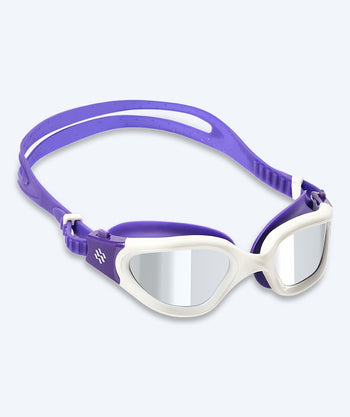 Watery exercise swim goggles - Raven Mirror - Purple/silver