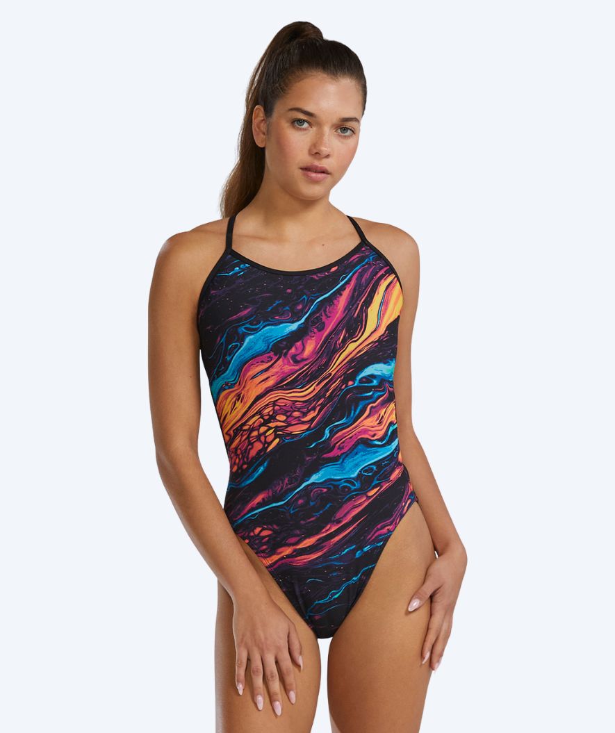 TYR swimsuit for women - Durafast Elite Crosscutfit - Black/multi