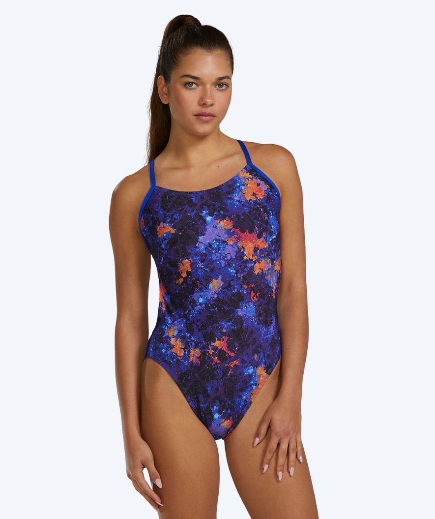 TYR swimsuit for women - Durafast Elite Cutoutfit - Purple/orange