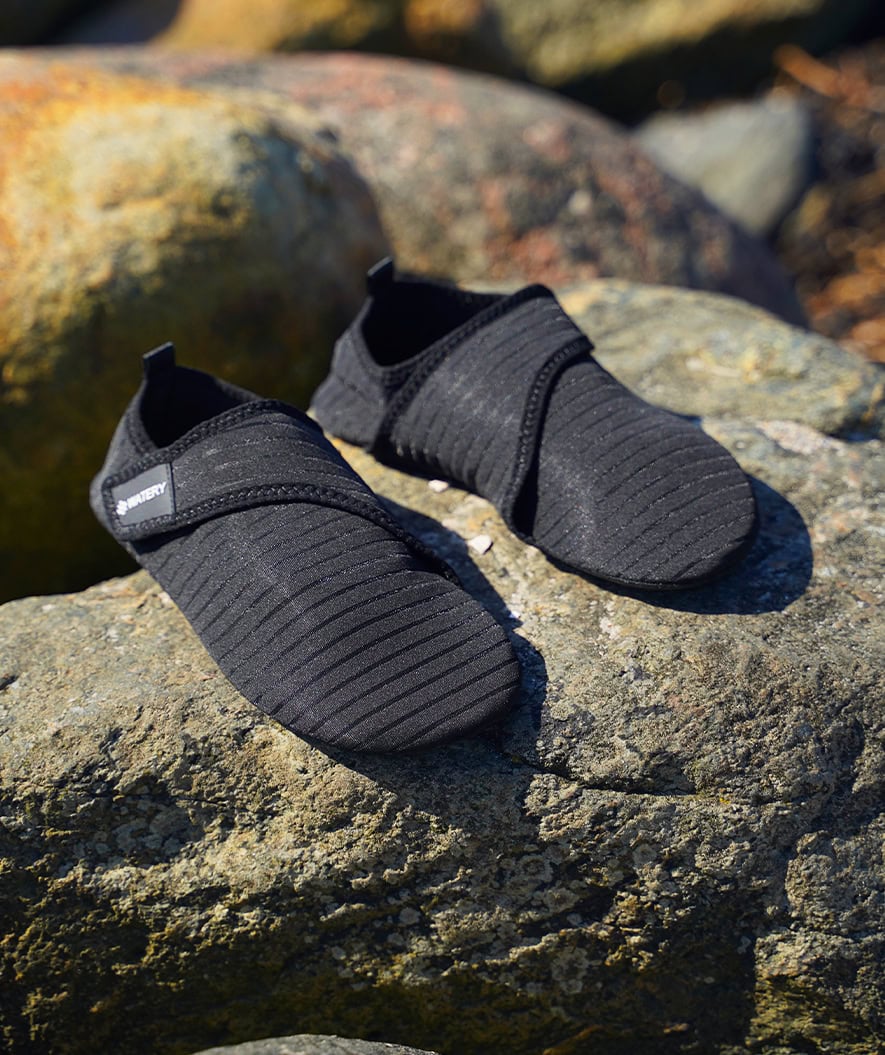Watery neoprene swim shoes for adults - Poseidon - Black