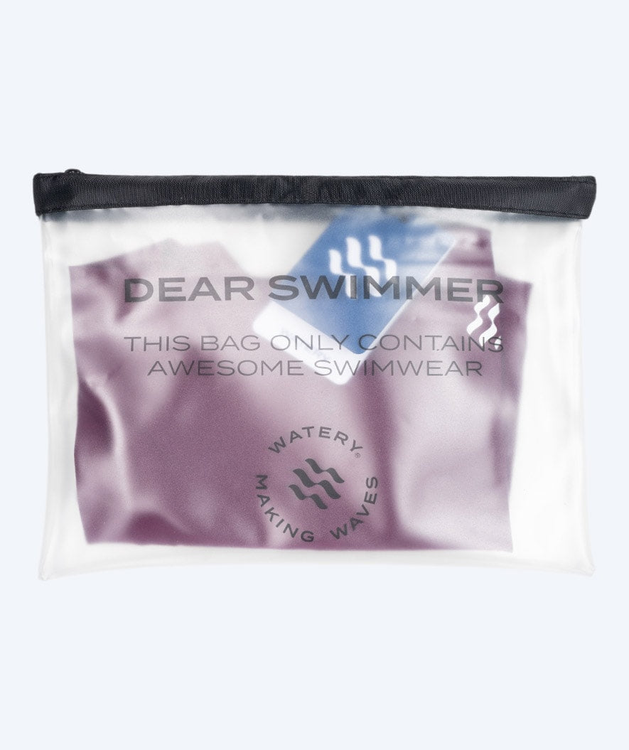 Watery wet/dry bag for wet swimwear