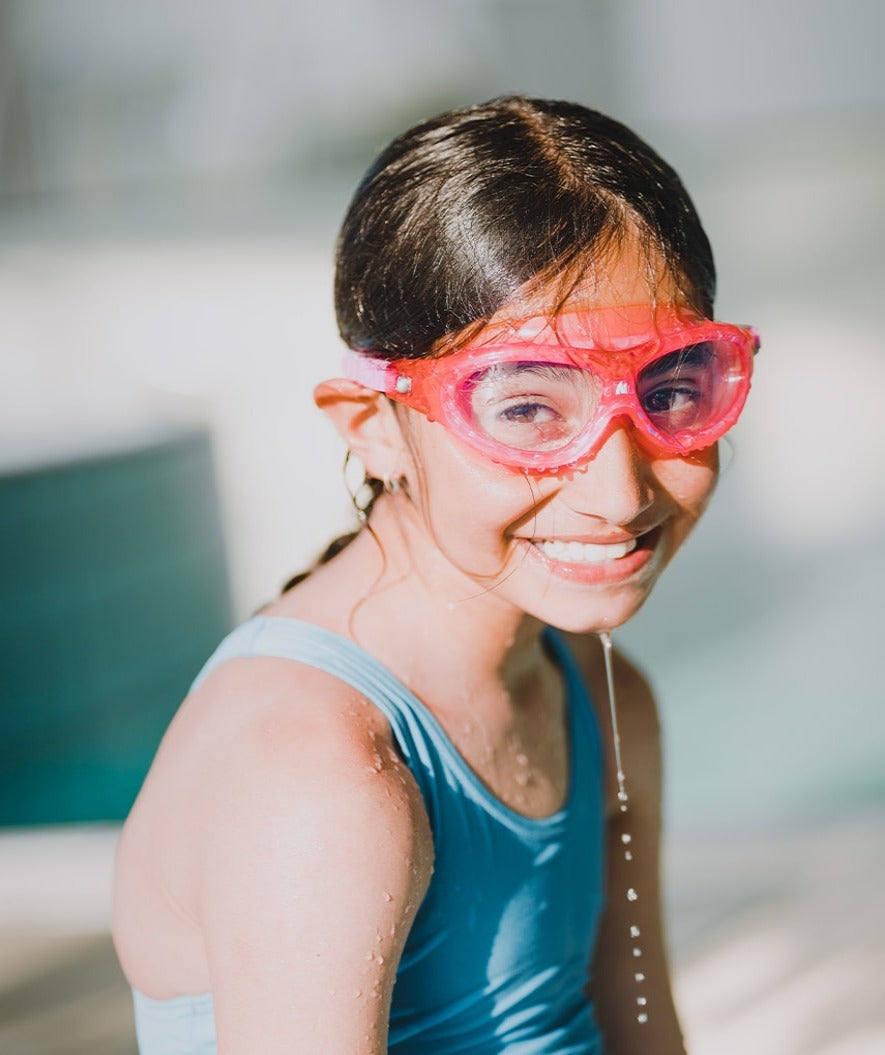 Watery swimming goggles for kids - Mantis 2.0 - Atlantic Pink/clear