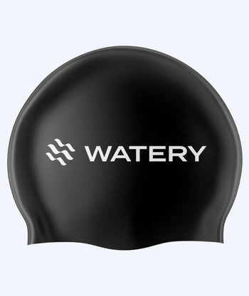 Watery swim cap (from 12 years) - Signature - Black
