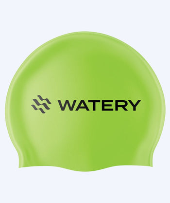 Watery swim cap (from 12 years) - Signature - Fluo green