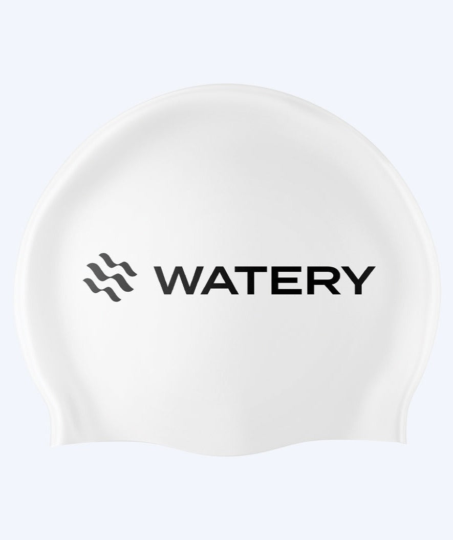 Watery swim cap (from 12 years) - Signature - White