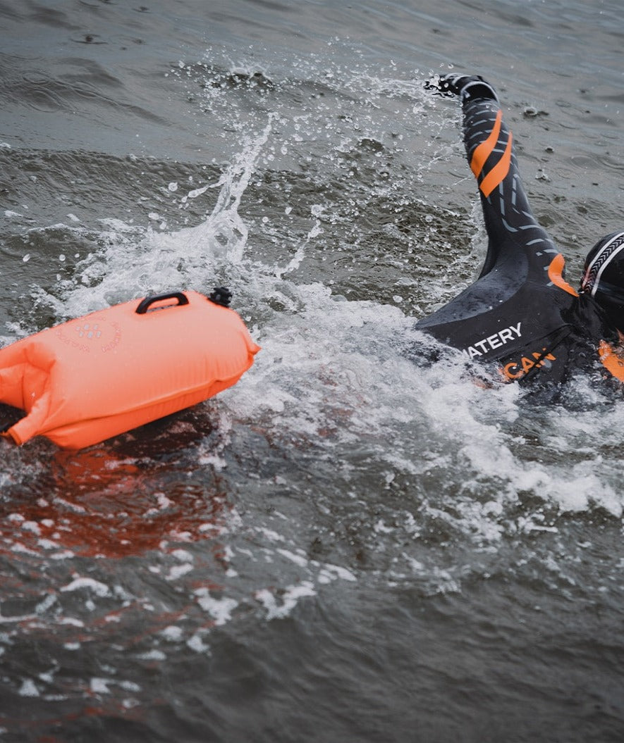 Watery sea bag - Swim Buoy & Dry Bag 28L - Orange