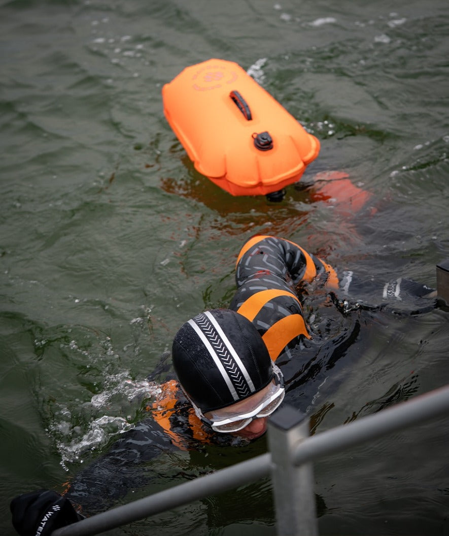 Watery sea bag - Swim Buoy & Dry Bag 28L - Orange