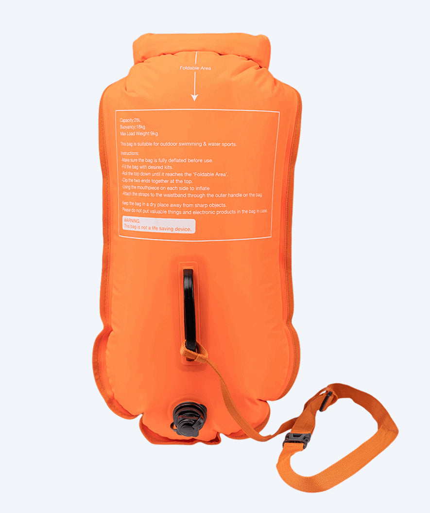 Watery sea bag - Swim Buoy & Dry Bag 28L - Orange