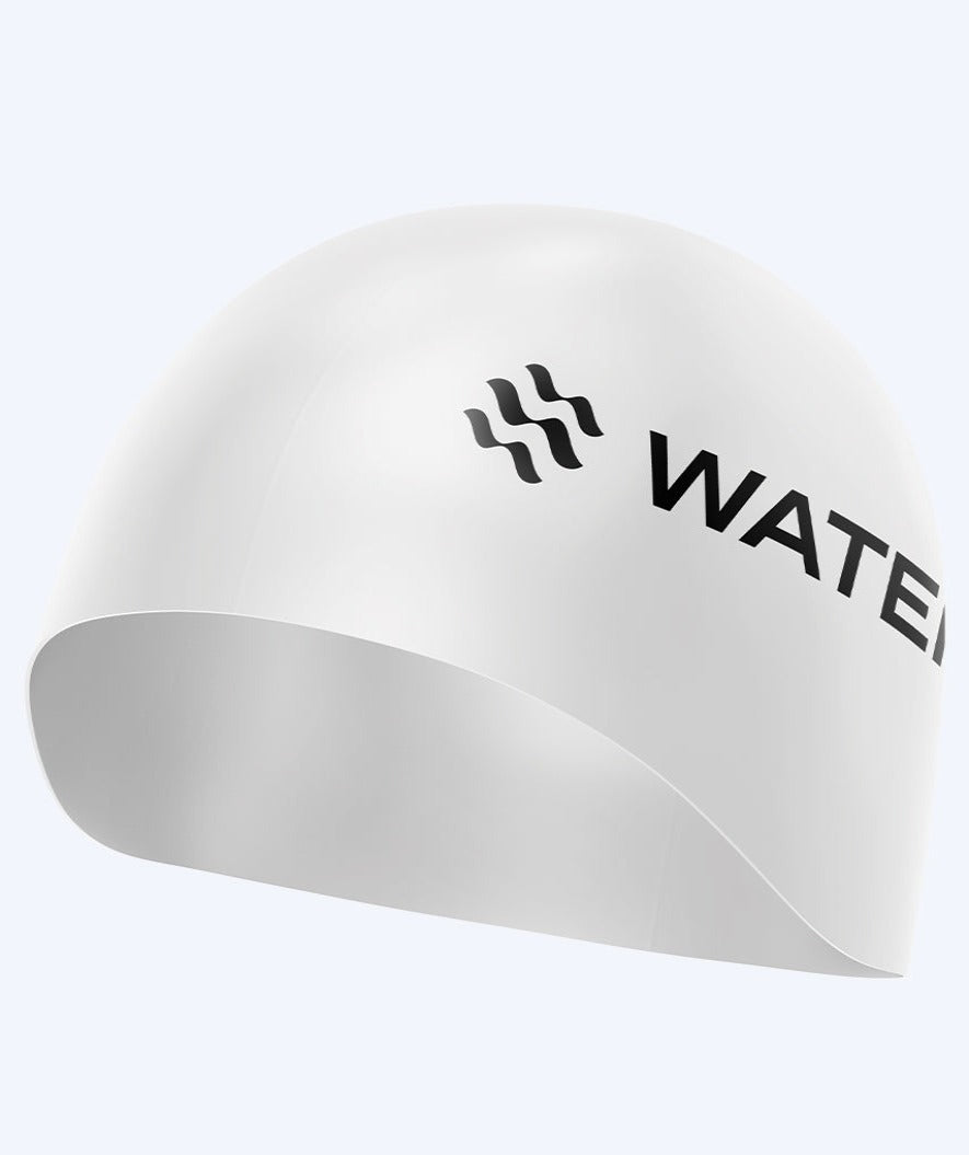 Watery competition swim cap - Signature Dome - White