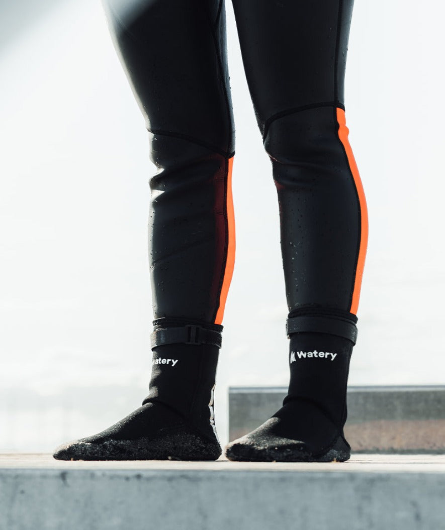 Watery neoprene set - Thermal Reptile (3 mm) - Black/Silver