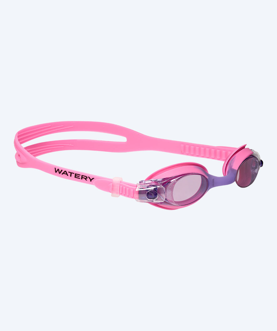 Watery swimming goggles for kids - Aqualife - Pink (Pink lens)